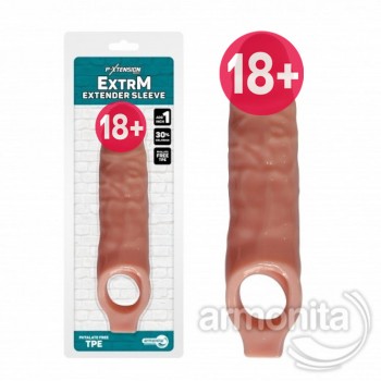 Ten Rengi Testislerden Bağlamalı Uzatmalı Penis Kılıfı