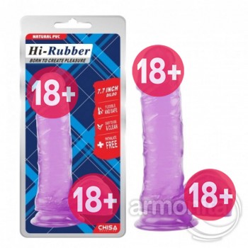 Hi-Rubber Yumuşak Jel Doku Realistik Dildo 19,5X4,3