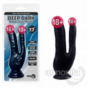 Çift Taraflı Zenci Realistik Dildo 14X3,6cm ve 11cmX2,3cm