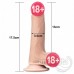 Çift Katmanlı Ultra Yumuşak Dokulu Anal Vajinal Realistik Dildo​ 14X3,6