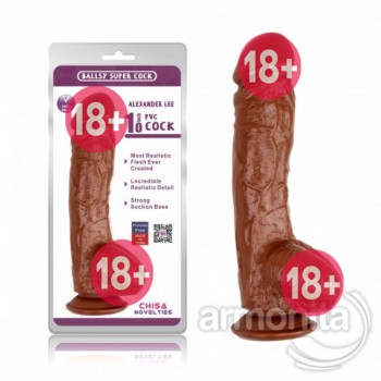 Damarlı Kalın 10 Inch Realistik Latin Dildo 20X5cm