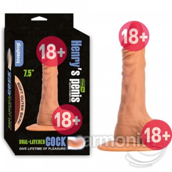 Henrys Anal Vajinal Realistik Penis 15X3cm