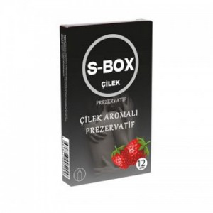 Çilek Kokulu Prezervatif S-Box 12 Adet