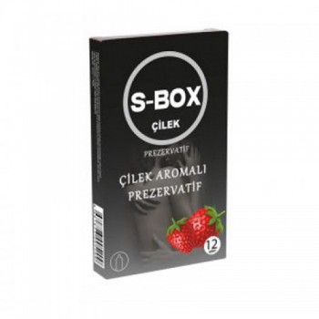 Çilek Kokulu Prezervatif S-Box 12 Adet